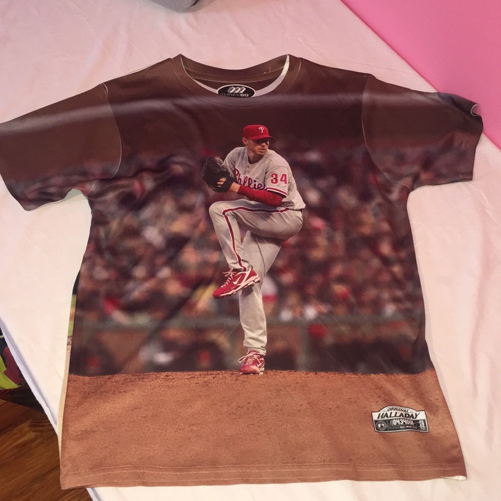 Three 60 Gear Roy Halladay Short Sleeve Shirt Youth XL